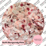 Slow falling paper Confetti - Soft Burgundy Pink