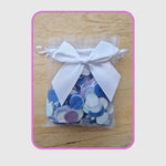 Coloured sheer drawstring organza bags