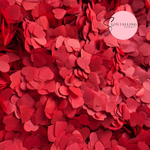 Paper Confetti hearts 1.5cm - China Red