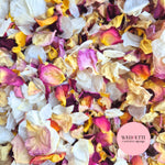 Multi Colour mixed petal + white Wedfetti Norfolk mix