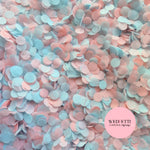 Slow falling paper Confetti - Baby Blue Baby Pink