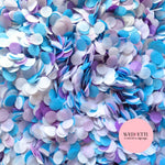 Slow falling paper Confetti - Party Purple Blue Lavender White