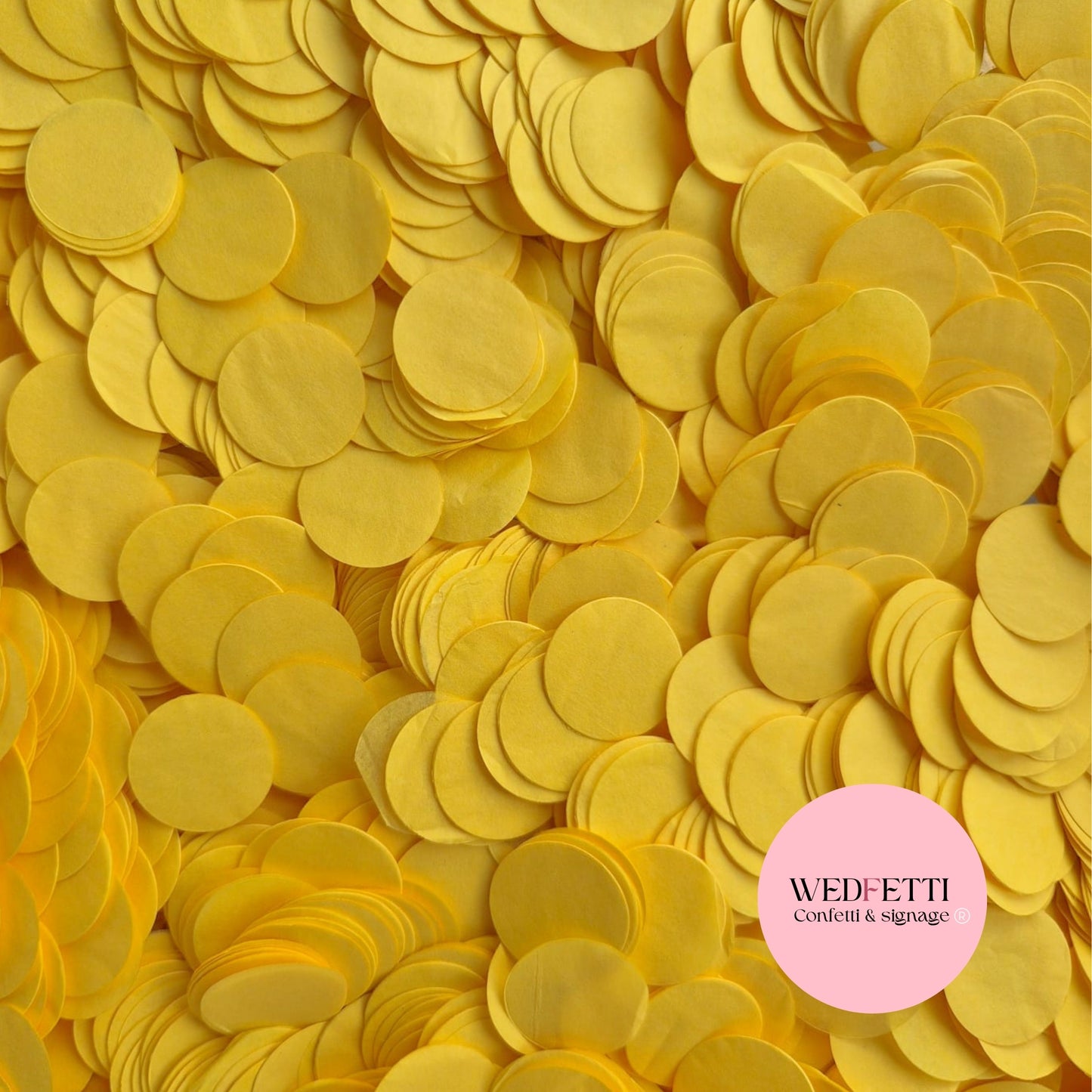 Circles Large 2.5cm Biodegradable - Burnt Yellow