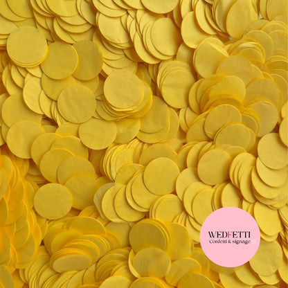 Circles Large 2.5cm Biodegradable - Burnt Yellow