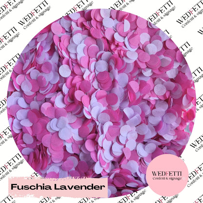 Slow falling paper Confetti - Fuschia Lavender