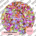 Slow falling paper Confetti - Fuschia Salad Lime