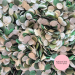 Slow falling paper Confetti - Green Light Ivory Forest Olive Dark