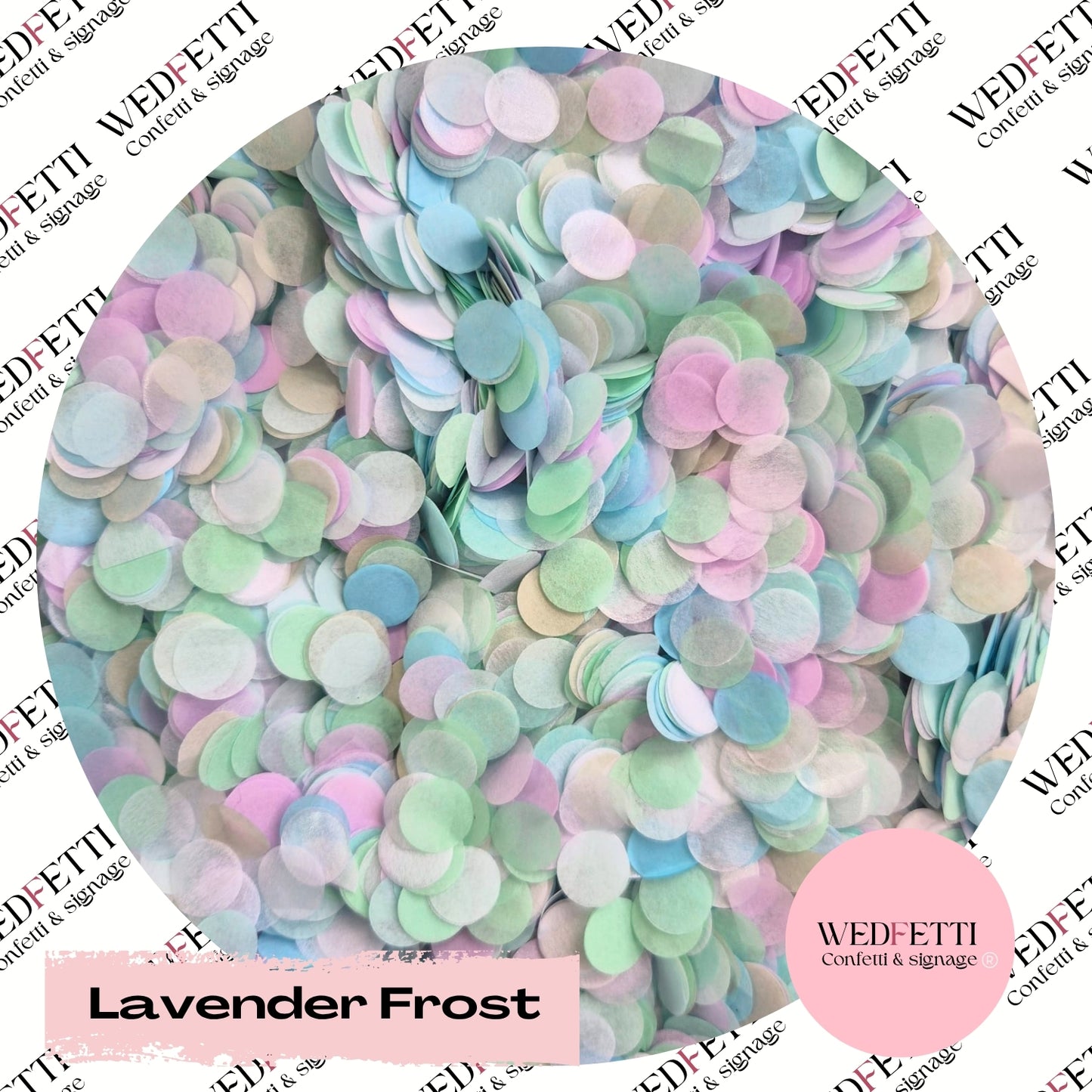 Slow falling paper Confetti - Lavender Frost