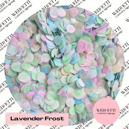 Slow falling paper Confetti - Lavender Frost