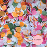Circles Large 2.5cm Biodegradable - Light Fruit Salad Forest