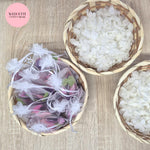 Small Round Bamboo Confetti Basket