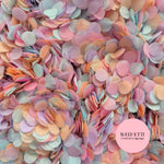 Slow falling paper Confetti - Rose Peach lavender baby Blue