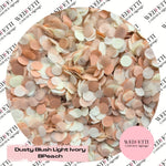 Slow Falling Paper Confetti – Dusty Blush, Light Ivory & Burnt Peach