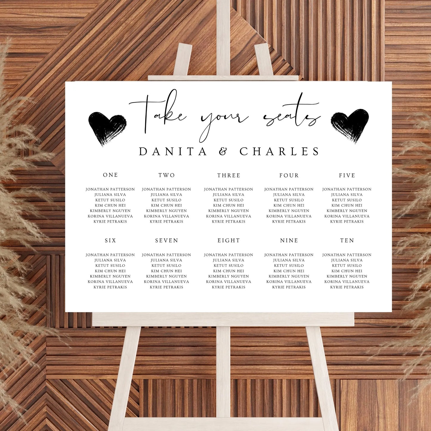 Seating plan WedFetti