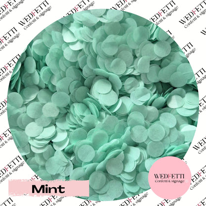 Slow falling paper Confetti - Mint