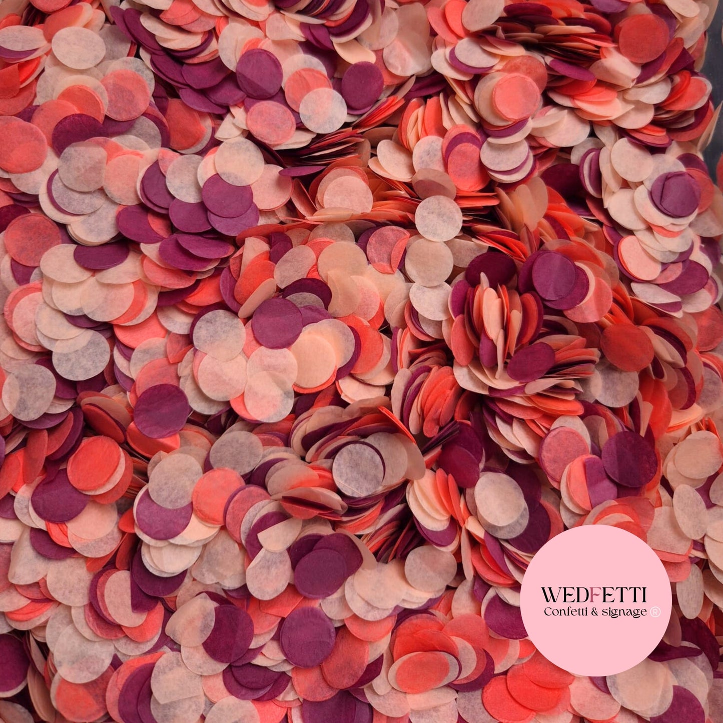 Slow falling paper Confetti - Berry Fruit mix