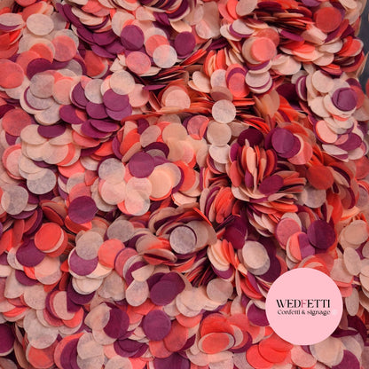 Slow falling paper Confetti - Berry Fruit mix