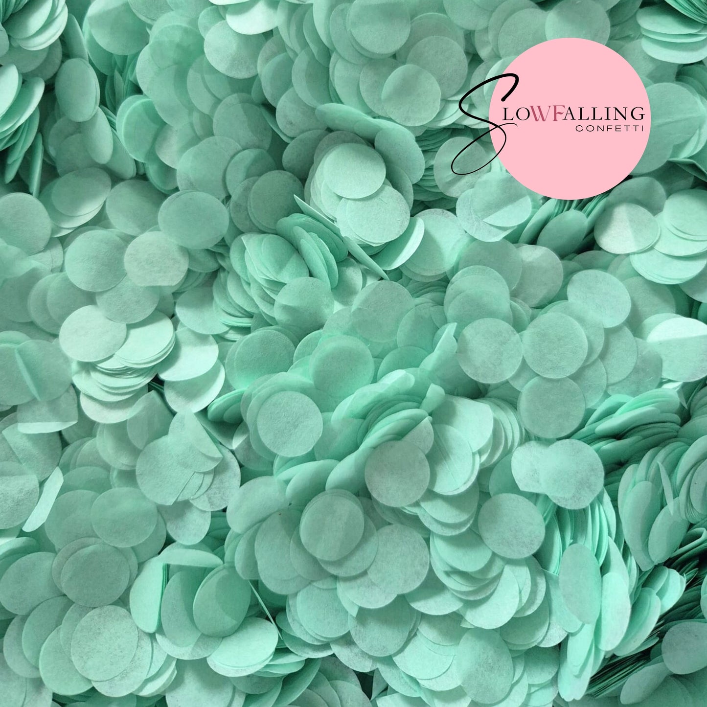 Slow falling paper Confetti - Mint