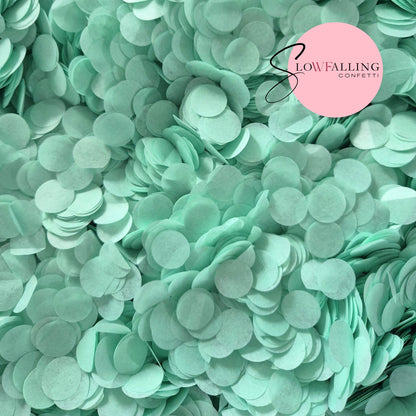 Slow falling paper Confetti - Mint