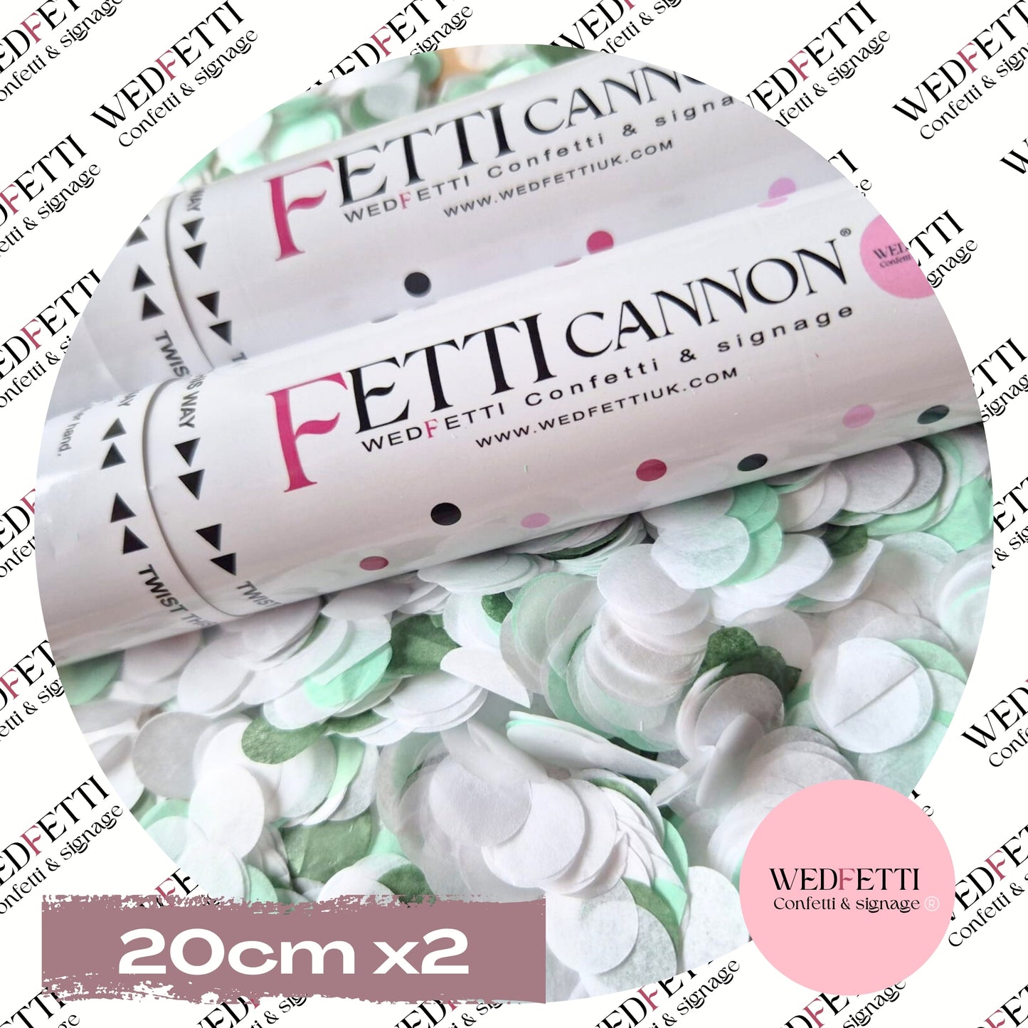 Confetti Cannons 20cm - Custom Paper filled