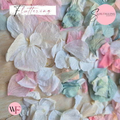 Petal Confetti hydrangea - Pink Turquoise White