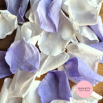 Rose Petals - Purple Hue White