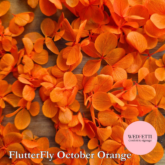 FlutterFly® Petal Confetti - October Orange
