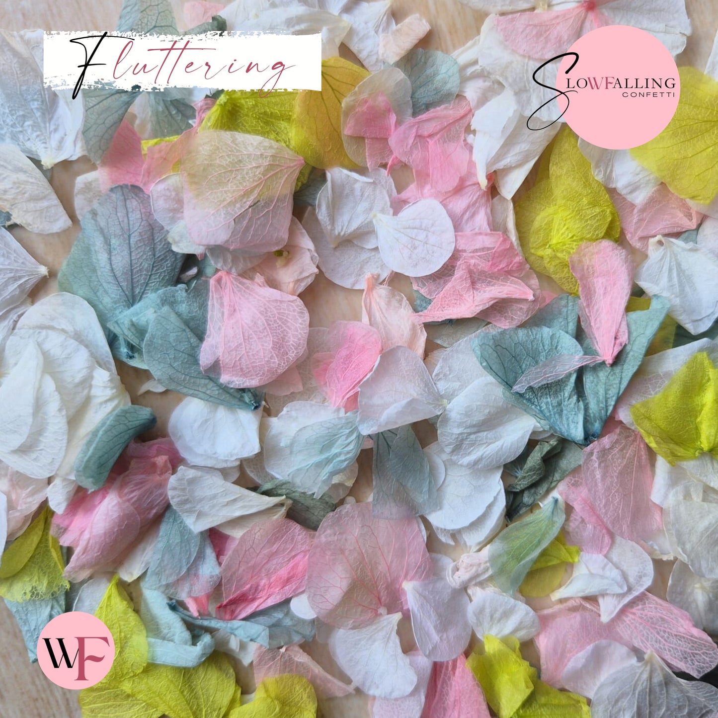 Petal Confetti hydrangea - Pink Lime Turquoise White