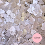 Slow falling shimmering paper Confetti 2.5cm Hearts - Light Rose Gold - Biodegradable
