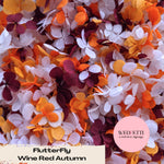 FlutterFly® Petal Confetti - Wine Red Autumn