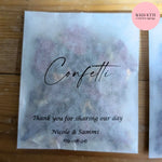 Biodegradable Confetti packets WedFetti