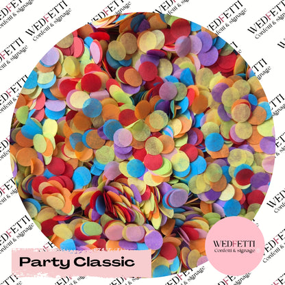 Slow falling paper Confetti - Classic Party