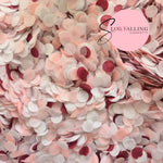 Slow falling paper Confetti - Soft Burgundy Pink