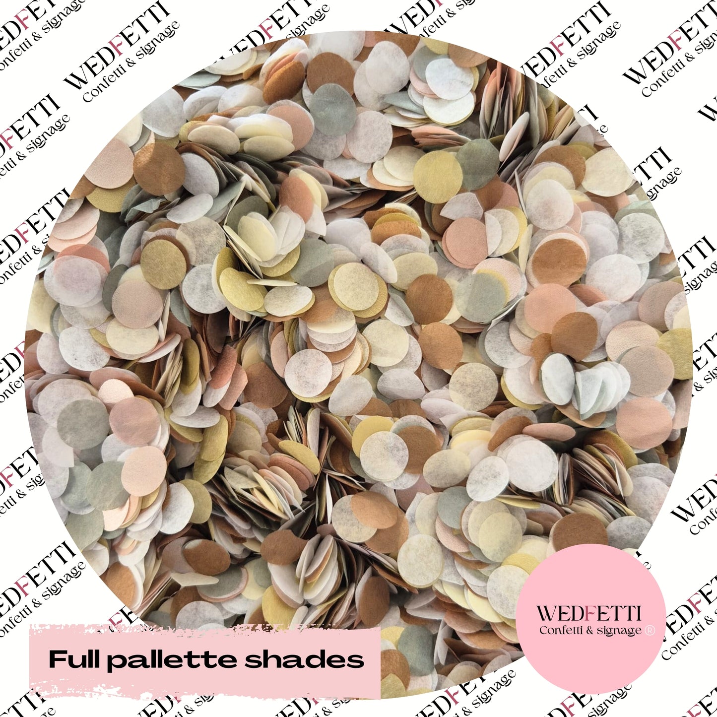 Shimmering Biodegradable Confetti - Full pallette Shades
