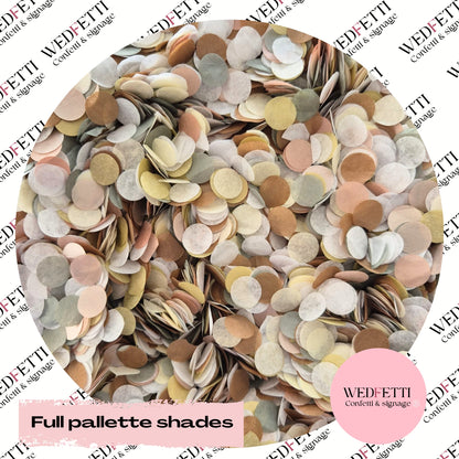 Shimmering Biodegradable Confetti - Full pallette Shades