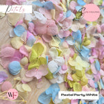 Snow Petal Confetti® - Pastel Party White