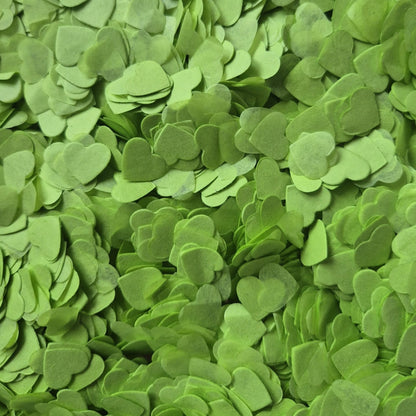Paper Confetti hearts 1.5cm - Lime Green