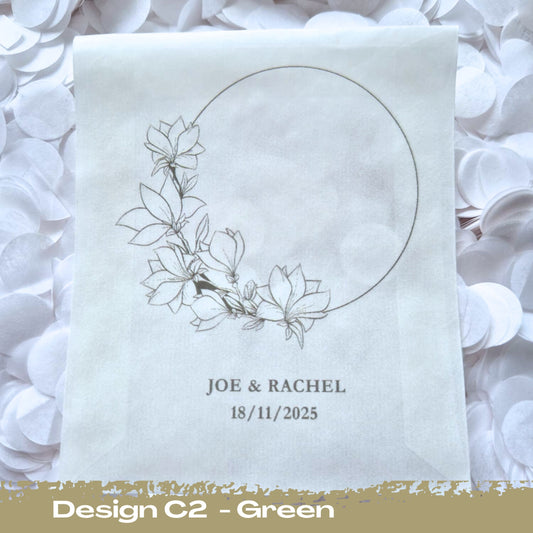 Confetti Packets Biodegradable - C2 Green