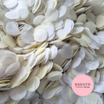 Circles Large 2.5cm Biodegradable - light Ivory White