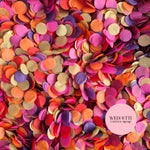 Slow falling paper Confetti - Golden Red Dragon Mix