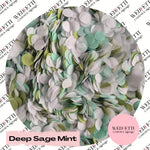 Slow falling paper Confetti - Deep Sage Mint