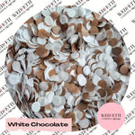 Slow falling paper Confetti - White Chocolate