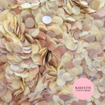 Slow falling paper Confetti - Ivory Rose Gold