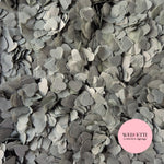 Paper Confetti hearts 1.5cm - Grey