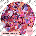 Slow falling paper Confetti - White Dragon mix