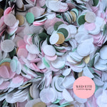 Circles Large 2.5cm Biodegradable - Sage blush Gold