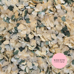 Paper Confetti hearts 1.5cm - Forest Ivory