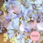 Petal Confetti hydrangea - light purple Pink Lemon White