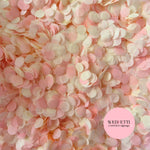 Slow falling paper Confetti - Baby Pink Ivory