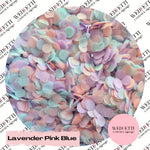Slow falling paper Confetti - Lavender Pink Blue